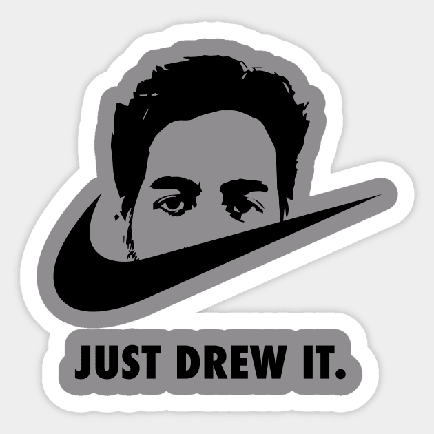 Drew.0 Sticker by loganlukacs